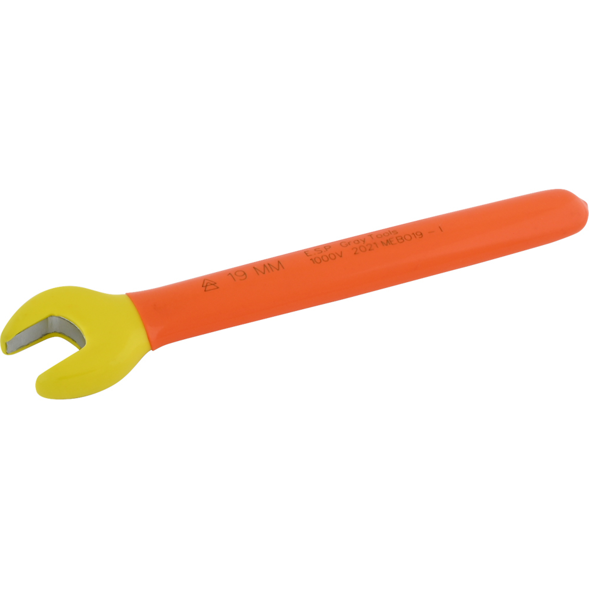 Gray Tools, Open End Wrench. 19mm, 1000V Insulated, Model# MEBO19-I